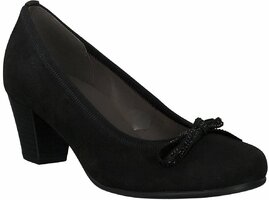 Klassische Pumps aus Leder 711846 (Dunkelblau)