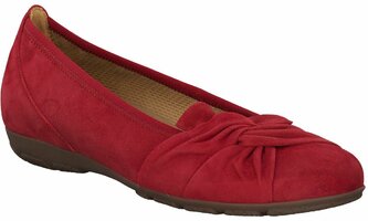 Ballerinas aus Leder 711779 (Rot)