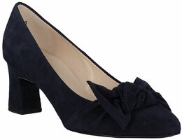 Klassische Pumps aus Leder 711482 (Dunkelblau)