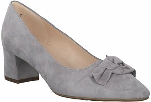 Klassische Pumps aus Leder 711445 (Hellgrau)