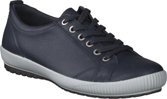 Damen-Schnürschuhe aus Leder 714860 (Dunkelblau)