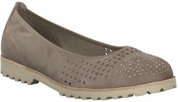 Ballerinas aus Leder 711699 (Beige)