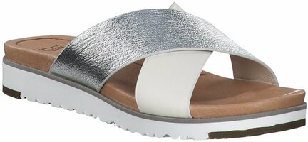 Kari Pantoletten aus Leder 705561 (Silber)