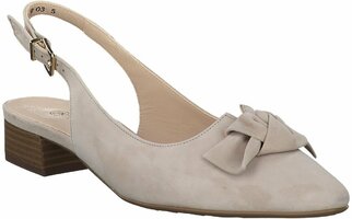 Slingpumps aus Leder 711244 (Beige)