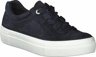 Damen-Schnürschuhe aus Leder 714896 (Blau)