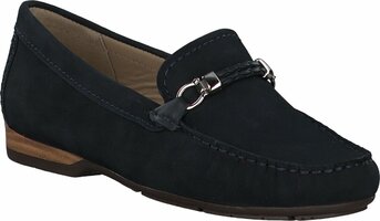 Slipper aus Leder 626302 (Dunkelblau)