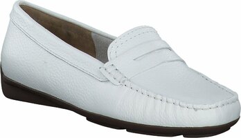 Slipper aus Leder 665575 (Weiß)