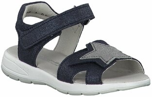 Sandalen aus Leder 728722 (Dunkelblau)