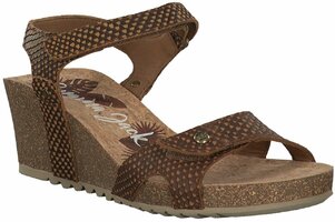 Damen-Sandalen aus Leder 711585 (Braun)