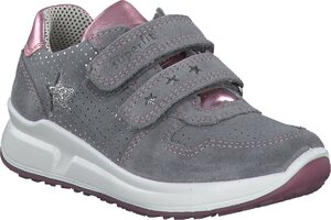 Klett-Schuhe aus Leder 726497 (Grau/Silber)