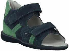 Sandalen aus Leder 728718 (Dunkelblau)