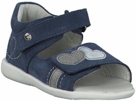 Sandalen aus Leder 728640 (Weite S/Dunkelblau)