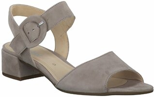 Damen-Sandalen aus Leder 712036 (Beige)