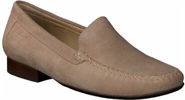 Campina Damen-Slipper aus Leder 714598 (Beige)