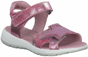 Sandalen aus Leder 728810 Weite S (Rosa/Silber)