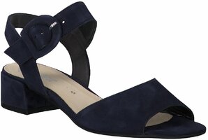 Damen-Sandalen aus Leder 712012 (Dunkelblau)