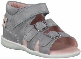 Kinder-Sandalen aus Leder Weite S 728652 (Hellgrau)