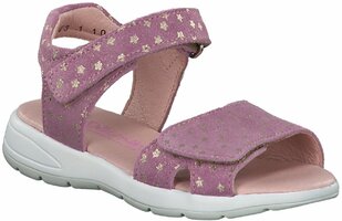 Mädchen-Sandalen aus Leder Weite S 728743 (Rosé)