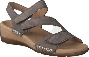 Damen-Sandalen aus Leder 712085 (Mittelbraun)