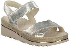 Damen-Sandalen aus Leder 712127 (Gold)
