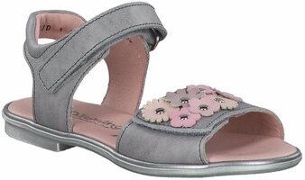 Mädchen-Sandalen aus Leder Weite S 728731 (Grau)