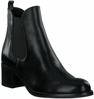 Damen-Stiefeletten aus Leder 725833 (Schwarz)