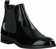 Damen-Stiefeletten aus Leder 725791 (Schwarz)