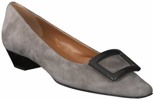 Klassische Leder-Pumps 424341 (Grau)