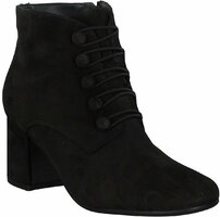 Damen-Stiefeletten aus Leder 732599 (Schwarz)