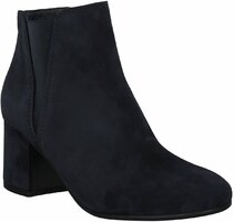 Damen-Stiefeletten aus Leder 732515 (Dunkelblau)