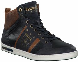High-Top-Sneaker aus Leder 742338 (Dunkelblau)