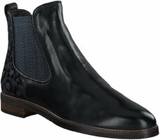 Damen-Stiefeletten aus Leder 731080 (Dunkelblau)