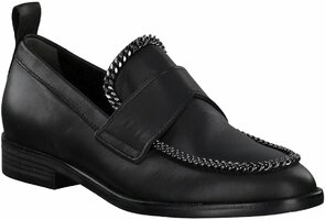 Damen-Slipper aus Leder 741036 (Schwarz)