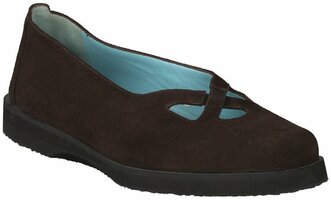 Damen-Slipper aus Leder 798769 (Braun)