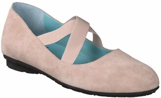 Damen-Slipper aus Leder 724142 (Rosa)