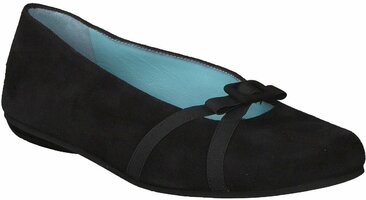 Damen-Ballerinas aus Leder 805154 (Schwarz)