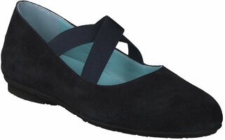 Damen-Slipper aus Leder 709554 (Blau)