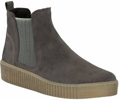 Damen-Chelsea-Boots aus Leder 733266 (Grau/Braun)