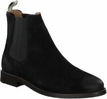 Herren-Stiefeletten aus Leder 741723 (Schwarz)