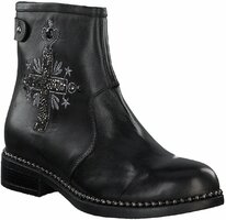 Damen-Biker-Boots aus Leder 731444 (Schwarz)
