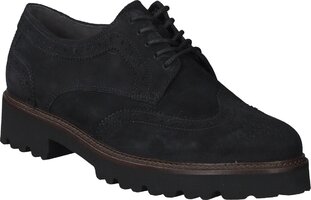 Damen-Schnürschuhe aus Leder 733350 (Dunkelblau)