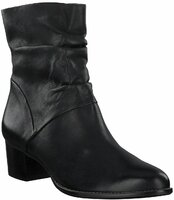 Damen-Stiefeletten aus Leder 732072 (Schwarz)