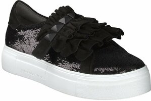 Damen-Slipper aus Leder 712474 (Schwarz)