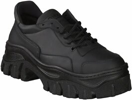Schnürschuhe für Damen 484888 (Schwarz)