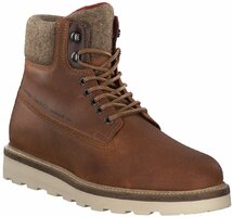 DON Herren-Schnürboots aus Leder 730890 (Braun)