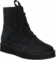 Damen-Schnürboots aus Leder 733180 (Dunkelblau)