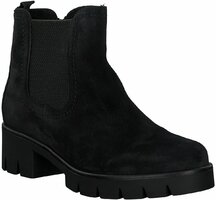Damen-Chelsea Boots aus Leder 733118 (Dunkelblau)