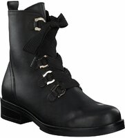 Damen-Schnürboots aus Leder 733611 (Schwarz)