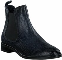 Damen-Stiefeletten aus Leder 743458 (Dunkelblau)