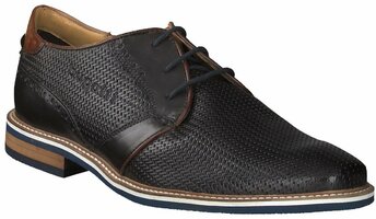 Herren-Schnürschuhe aus Leder 717800 (Blau)